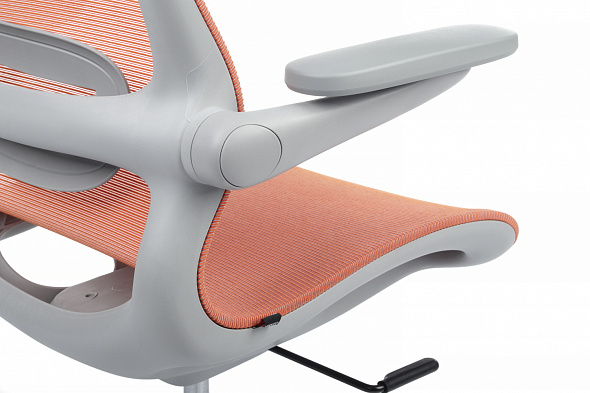 Кресло Miller (YSJ-300), Серый пластик/Оранжевая сетка