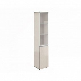 Шкаф узкий высокий со стеклом в алюм. раме 391x387x1980 - V-2.6+4.0.1+4.4.1