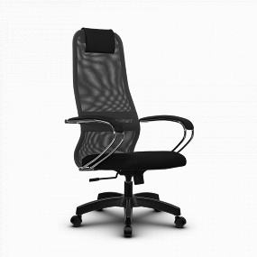Кресло офисное Метта - SU-BK-8 Pl темно-серый/черный