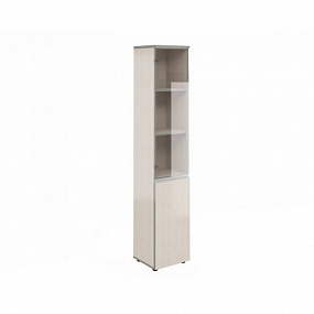 Шкаф узкий высокий со стеклом 391x387x1980 - V-2.6+4.0.1+4.3.1+V