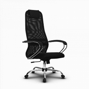 Кресло офисное Метта - BK-8 Ch черный