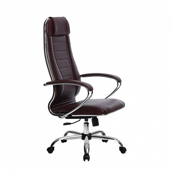 Кресло офисное МЕТТА Комплект 31 бордовый металл