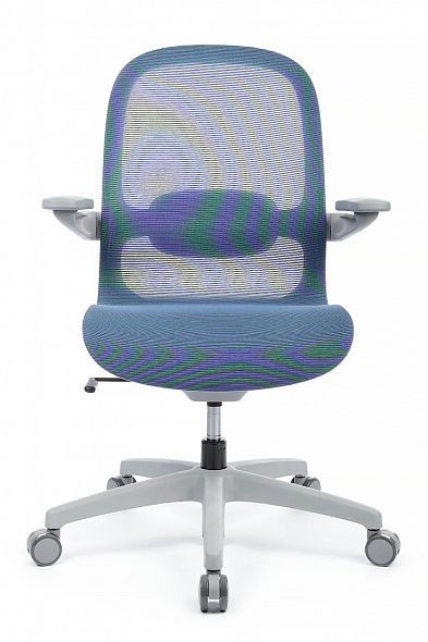 Кресло Miller (YSJ-300), Серый пластик/Синяя сетка