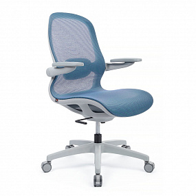 Кресло Miller (YSJ-300), Серый пластик/Синяя сетка