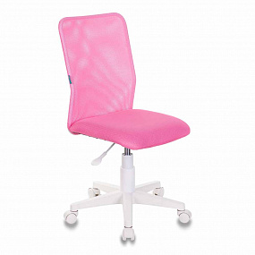 Кресло Бюрократ KD-9 розовый TW-06A TW-13А сетка/ткань крестовина пластик пластик белый