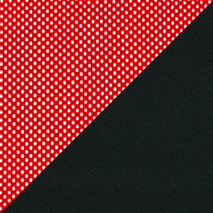 Сетка / ткань - красный / черный