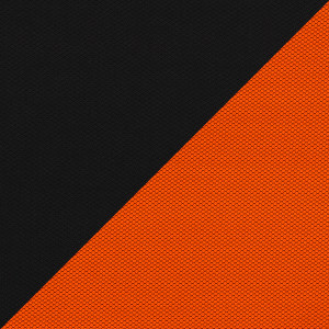 Ткань черный / оранжевый