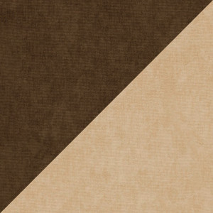 Ткань велюр бежевый / коричневый