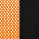 Оранжевая сетка/черная ткань