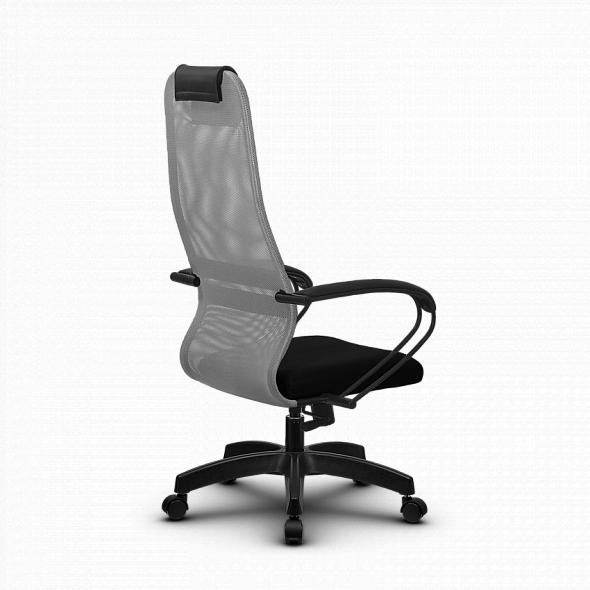 Кресло офисное Метта - SU-BP-8 Pl светло-серый/черный