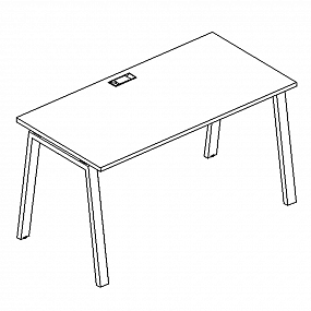 Стол письменный на металлокаркасе TRE - А4 С3 002 НД