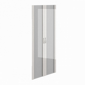 Дверь высокая стекло в рамке МДФ (тонир.1шт) - КН-4.6 лак
