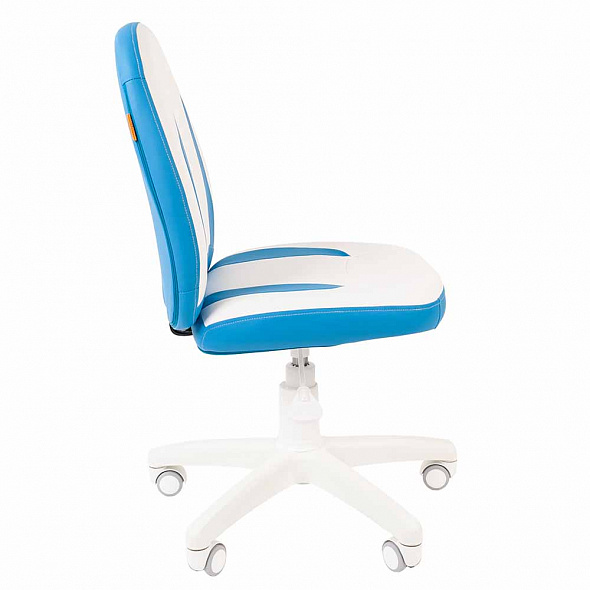 Кресло Chairman KIDS 122 белый пластик белый/голубой