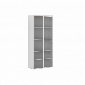Шкаф большие  алюминиевые двери - FLW332 (бел)