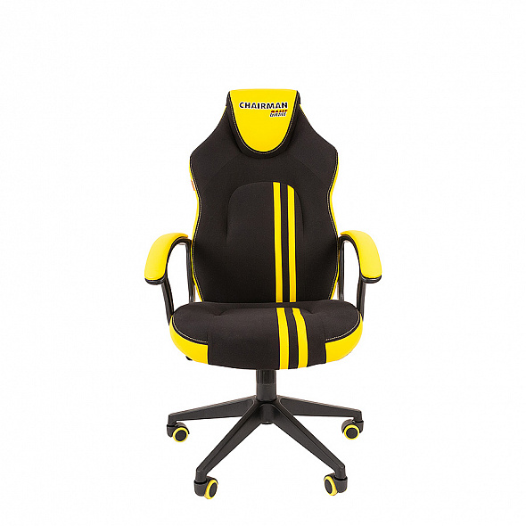 Кресло CHAIRMAN GAME 26 черный/желтый
