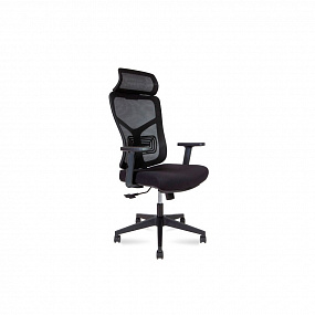 Кресло офисное Норден Asper (черный пластик  / черная сетка / черная ткань)