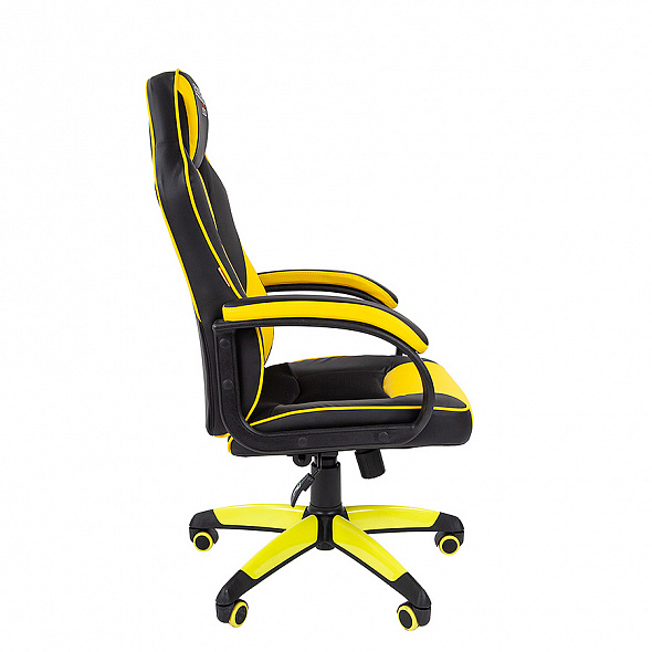 Кресло Chairman GAME 17 черный/желтый