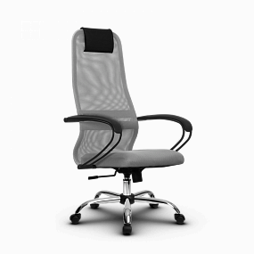 Кресло офисное Метта - SU-BP-8 Ch светло-серый