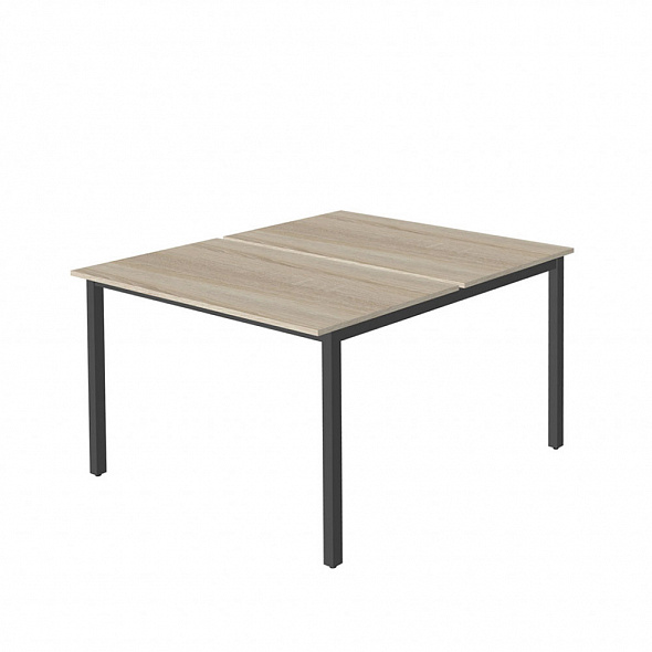 Сдвоенный стол на металлокаркасе - WM-2 (2 шт) + WM-2-02
