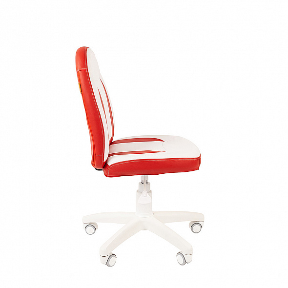Кресло Chairman KIDS 122 белый пластик белый/красный