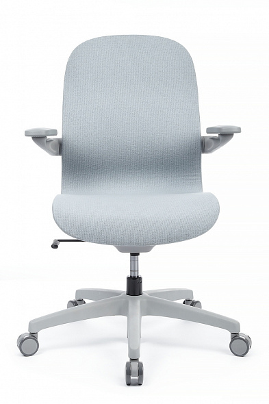 Кресло Miller (YX-300), Серый пластик/Синяя ткань
