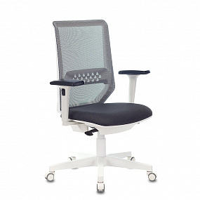 Кресло Бюрократ MC-W611N темно-серый / сетка/ткань / пластик белый