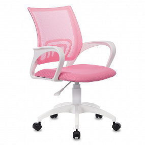 Кресло Бюрократ CH-W695NLT розовый TW-06A TW-13A сетка/ткань крестовина пластик пластик белый