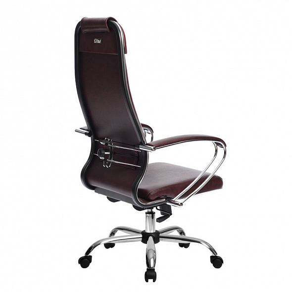 Кресло офисное МЕТТА Комплект 29 бордовый металл