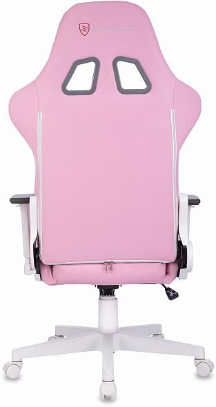 Кресло игровое Бюрократ Zombie Neo розовый эко.кожа крестов. пластик пластик белый
