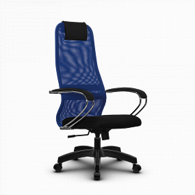 Кресло офисное Метта - SU-BK-8 Pl синий/черный