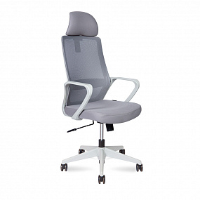 Кресло офисное  Pino grey  (серый пластик / серая ткань / серая ткань)