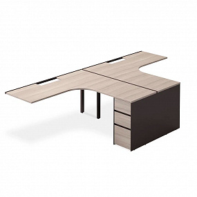 Приставная столешница для двухместного стола (с алюминиевым слотом) DU67A.322162CG