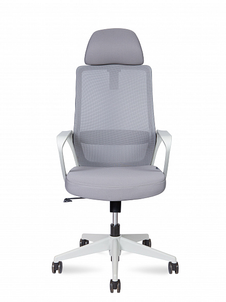 Кресло офисное  Pino grey  (серый пластик / серая ткань / серая ткань)