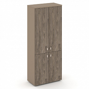 Шкаф высокий широкий (2 низких фасада ЛДСП + 2 средних фасада ЛДСП) - ES.ST-1.3