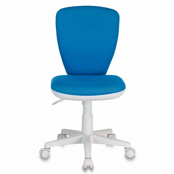 Кресло Бюрократ KD-W10 голубой 26-24 крестовина пластик пластик белый
