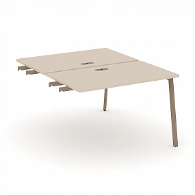 Двойной стол приставка к опорным тумбам - ES.D.SPR-2-LP (Капучино)