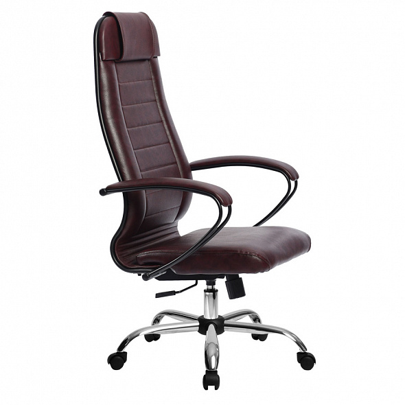 Кресло офисное МЕТТА Комплект 28 бордовый металл
