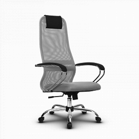 Кресло офисное Метта - SU-BK-8 Ch светло-серый
