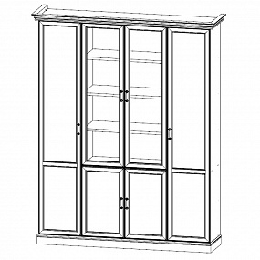 Композиция шкаф узкий шкаф комбинированный и гардероб узкий - INT505