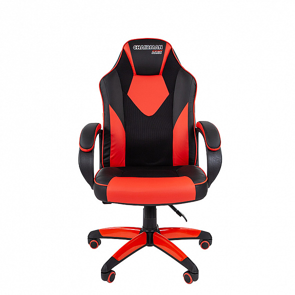 Кресло Chairman GAME 17 черный/красный