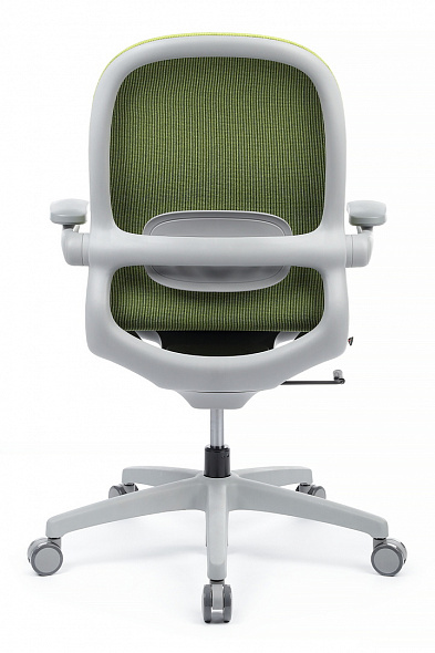 Кресло Miller (YX-300), Серый пластик/Зеленая ткань