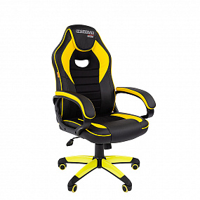 Кресло CHAIRMAN GAME 16 черный пластик черный/желтый