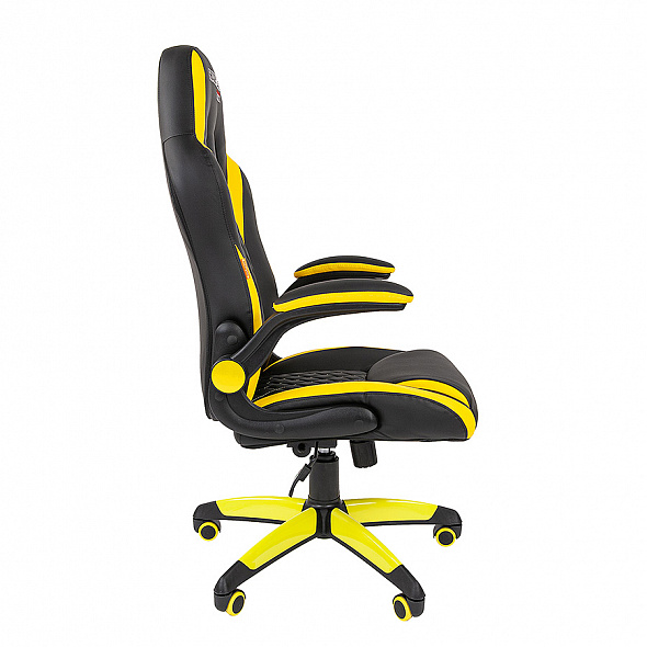Кресло Chairman GAME 15 черный/желтый