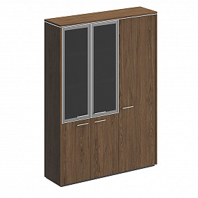Шкаф комбинированный (со стеклом + для одежды узкий) - ВЛ 358 ДТ