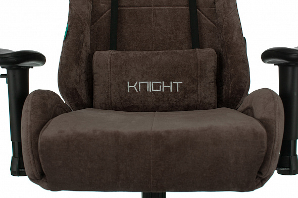 Кресло Бюрократ Zombie VIKING KNIGHT Fabric темно-коричневый Light-10 с подголов. крестовина металл