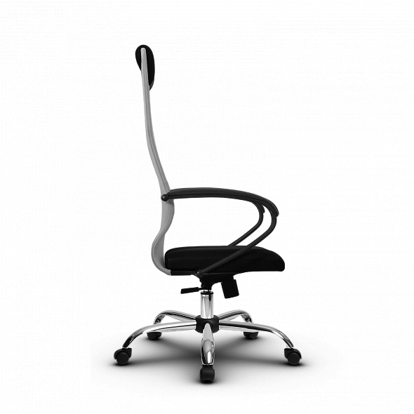 Кресло офисное Метта - SU-BP-8 Ch светло-серый/черный