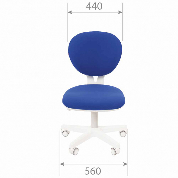 Кресло CHAIRMAN KIDS 108 белый пластик синий