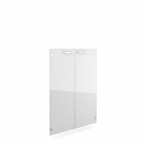 Двери средние стеклянные прозрачные - AL-4.3