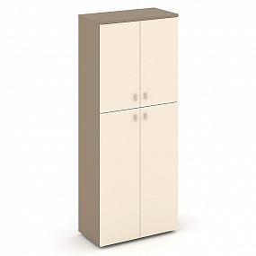 Шкаф высокий широкий (2 средних фасада ЛДСП + 2 низких фасада ЛДСП) - ES.ST-1.8