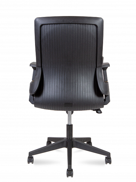 Кресло офисное  Terra LB  (черный пластик / серая сетка / черная ткань)